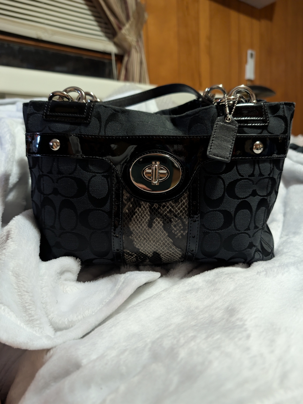 Coach Penelope Signature C Satchel / Carryall (Style F16580)